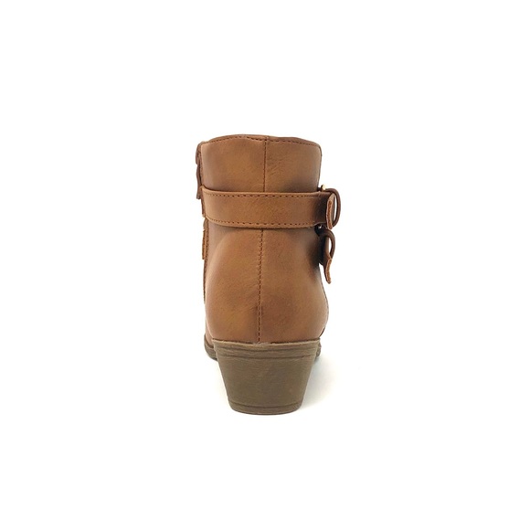 FINAL SALE! Brown Double Strap Booties - Picture 7 of 8